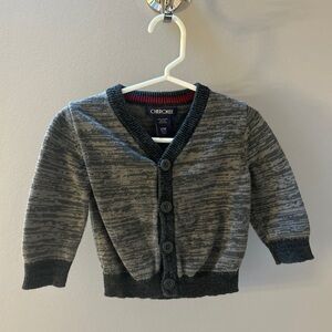ELBOW PATCH CARDIGAN size 12 month. Cherokee. Good used condition.
